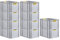PROREGAL SuperSparSet 10x Eurobox NextGen Color | HxBxT 32x40x60cm | 65 Liter | Griffe gelb offen | Verstärkter Boden | Eurobehälter, Transportbox, Transportbehälter, Stapelbehälter