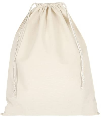 10 Stück | Zuziehbeutel Baumwollbeutel 40 x 50 cm | Rucksack Stofftasche Turnbeutel Bag, Beutel, Reise Haushalt, Jutebeutel Zertifiziert Stoffbeutel Einkaufsbeutel mit Kordelzug zum bemalen in Natur
