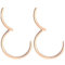 Body CAC 2PCS-20G(0.8mm) 8mm Hinged Nose Rings,Medical Implant Grade 316L Surgical Steel Segment Clicker Hoop Piercing Lip Helix Cartilage Rook Ring Earrings, Rose Gold