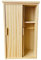 Amagogo 1/12 Puppenhaus Kleiderschrank Modell Simulation Unlackiert Schrank Holzmöbel für Puppenhaus Zubehör Dekoration Ornamente Kreatives Spielzeug