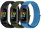 Tiptops Straps Compatible for Fitbit Charge 5 Strap for Women Men, Breathable Adjustable Braided Nylon Sport Loop Band Replacement Bracelet Wristband for Fitbit Charge 5 Tracker 3 Pack, Multicolor