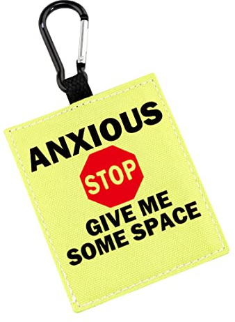 Nervous/Anxious Give Me Space Alert Hängende Patch Caution Stop Dog Alert Hanging Patches Nervous Dog Hanging Dog Alert Patches (Angst- G)
