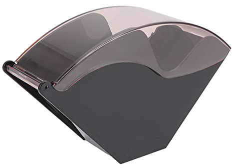 Kaffeefilter Halter, Kaffeefilter Box mit Staubdichter Abdeckung Fächerförmiges Filterpapier Spendergestell für Kegel Kaffeefilter Papiervorratsbehälter Ständer für Coffee Shop Home Office