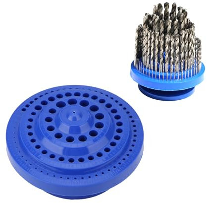 Organisateur De Forets, Boîte De Rangement De Perceuse, étui De Rangement En Plastique Dur Pour Forets Ronds De 1 à 13 mm, Support De Rangement Pour Forets Avec Support Pour 100 Pièces