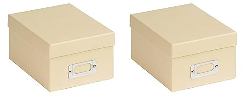 walther design Aufbewahrungsboxen creme 10 x 15 cm Fun FB-115-H (Packung mit 2)