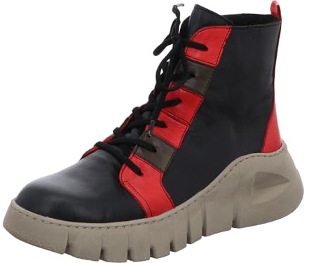 Gemini Damen Stiefelette aus Leder mit Plateau und Keilabsatz 033317-02