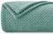 Homebliss Coperta Plaid Pile, Coperta Singolo 150 x 200 cm - Coperta Flanella 280GSM Oeko-TEX®, Caldo Morbida e Leggera, Per letto, Divano, Viaggi, Campeggio - Verde Acqua