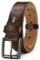 CHAOREN CR Gürtel Herren - Herren Gürtel Leder 38mm für Jeans - Vollrindleder Keine Feste Füllung