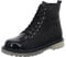 Gemini Damen Stiefelette Leder transparente Sohle Lack Peace Muster 342290, Größe:38 EU, Farbe:Schwarz