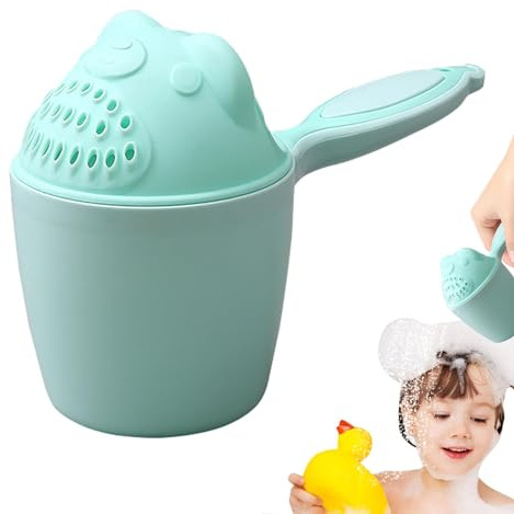 Shampoo Spülbecher, Badekanne Für Babywäsche, Niedlicher Cartoon Shampoo Becher, Entzückend Baby Haar Spülungstasse Rinser Dusche Sprinkler Löffel Accessoires