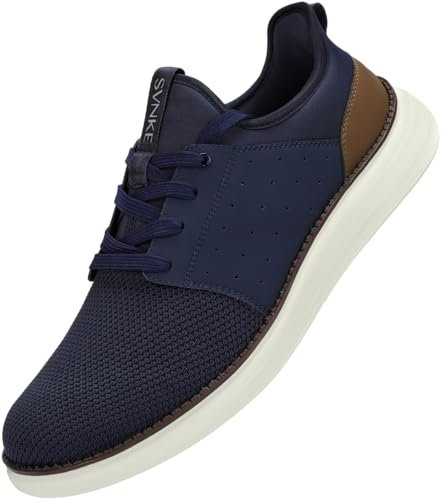 SVNKE Hombre Hands Free Slip On Zapatillas Hombre Zapatos Sneakers Casual Deportivas Caminar Correr Deportivas Gimnasio Moda cómodo Viajar clásicos de Negocio Azul 45