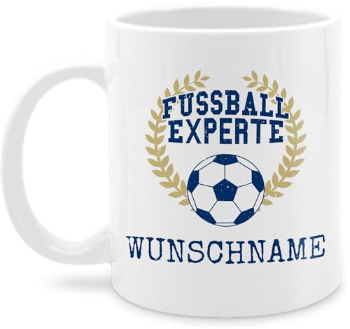 Tasse Tassen 325ml - 2026 Fussball WM Fanartikel - Fußball Experte Name - 325 ml - Weiß - experten fußball-fanartikel em fußballfans kaffeetasse für trainer fussballtasse europameisterschaft