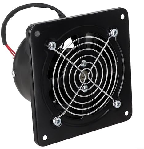 4 Inch Exhaust Fan Wall Mount Exhaust Vent Fan for Kitchen Garage Ventilation, 220V Cooling Ventilation Exhaust Fan, Low Noise