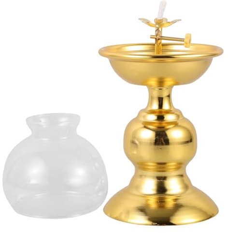 TOPBATHY Kerosinlampe Vintage Öllampe Petroleumlampe Tischlampe mit Glasabdeckung für Innenbereich Dekorativ Notlampe Öl Laterne Petroleum Laterne für Küche Wohnzimmer Schlafzimmer