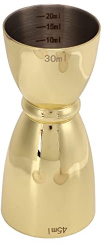 Mesures à Spiritueux, Tasse à Mesurer le Vin à Double Tête en Acier Inoxydable, Double Jigger en Acier Inoxydable pour Boissons, Alcool, Gin Jigger Craft, Tasse à Mesurer à