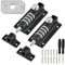 YOPEUC 2 Combination Locking Bolt, 4 Digit Sliding Lockable Padbolt, 100mm Combi Bolt, Heavy Duty Sliding Lockable with Anti Tamper Security Fixing Screws, Locking Bolt for Home Gate Shed Garage