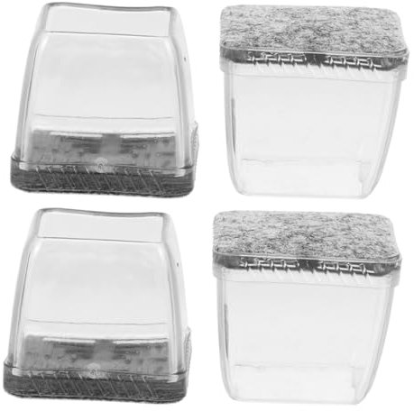 Gadpiparty 4pièces Protection De Sol Transparente pour Pied De Chaise Couvre Chaise Protection De Sol pour Embout De Pied De De Réutilisable pour Plancher