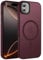 KPPIT for iPhone 16 case Compatible with MagSafe 6.1 inch,Magnetic Case for iPhone 16 Phone case Slim Translucent Matte Back Cover-Plum colour
