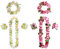 TYFGRT 2-Teilige Hawaii-Girlande, Bunte Blumengirlande, Hawaiianische Blumenkette, Tropisches Strand-Outfit, Hula-Outfit, Geeignet Für Cheerleading, Strandparty Und Abschlussball