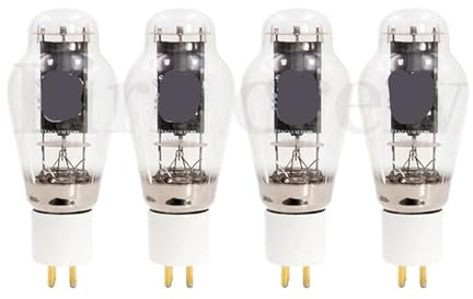 UQMBCEFDQ 300B tube audio valve replacement 300B tube amplifier kit DIY HIFI audio amplifier precision matching four-way(White,4pcs Matched Quad)