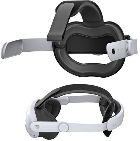 Comfort Head Strap Kompatibel mit Meta Quet 3S Kopfriemen, Multi-Winkel Einstellbar Kopfband Headstrap-Unterstützer für Quest 3S VR Zubehör