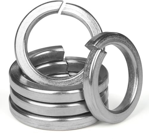 BOUMVID 10 Pièces M10 Rondelle Autobloquante Rondelles Ressort Inox, Rondelles de Sécurité Fendues en Acier Inoxydable 304, Rondelle de Blocage Grower Frein Ressort, pour Vis Boulon Ecrou,