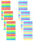 1800 Stück Haftstreifen, Klebezettel Klein, Seitenmarker, Halbtransparent Haftnotizen, Haftnotizen Tabs, Buch Markierung Sticker, Index Tabs, Haftnotizen zum Markieren und Hervorheben von Seiten(Bunt)
