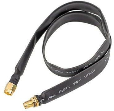 YXYOZMD Cable coaxial RF de Paso para Ventana/Puerta Plana, extensión RP-SMA Macho a Hembra para Antena Lora Helium Miner(24inch 60CM)