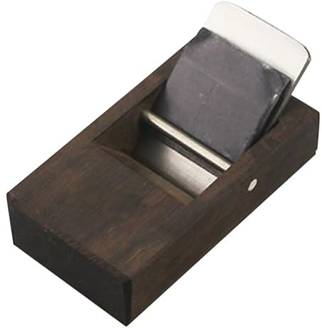 KONGMM Holzhobel, Hobelkante Flache Zeichenhobel Quadrathobel Trimm-Rasiermaschine Ziehhobel Einfaches Schneiden Schärfen Desktop für Heimwerkerarbeiten mit Holz(180mm)