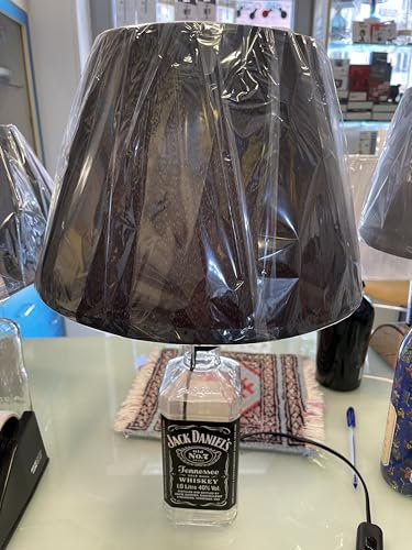 Lampada Bottiglia, JACK/DANIELS 1L Artigianato completa di Paralume intercambiabile