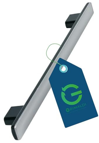 G GRIMALDI Maniglia Porta Forno compatibile con Whirlpool | Ricambio codice 481010600233 C00374878 da 42 cm, attacchi inclusi resistente al calore