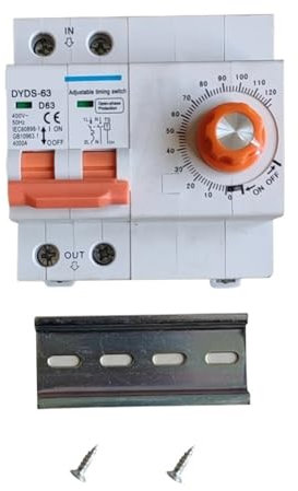 Interrupteur de minuterie électrique 240V 220V Max 63A minuterie mécanique avec disjoncteur 2P(240V)