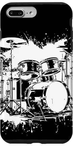 Batteria Batteria grafica Musica rock Custodia per iPhone 7 Plus/8 Plus