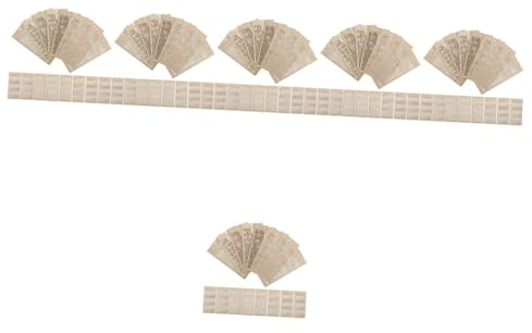 Angoily 96 Teiliges Holz Lesezeichen zum Besticken Blanko DIY Buchzeichen mit Vorgestanzten Löchern Langlebig und Stabil für Kreuzstich und Handarbeitsprojekte für Schüler und Leser
