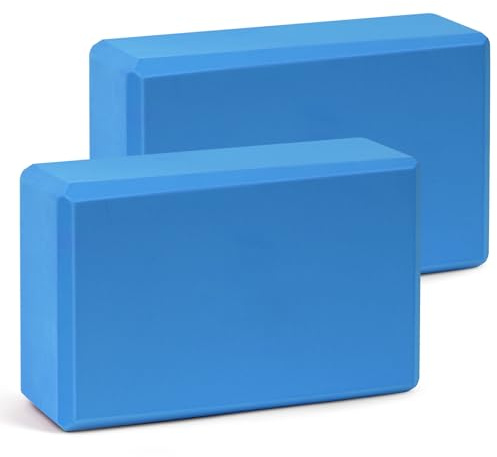 flintronic Yoga Block, Erwachsene Yogablock im 2er Set, Hochdichter Eva-Schaum, umweltfreundlich und leicht, Hartschaum, rutschfest, Ideal für Pilates, Pilates, Meditation