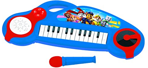 Lexibook, PAW Patrol, elektronisches Klavier, K704PALXB | Lichteffekte, Mikrofon, Trommeln, eingebauter Lautsprecher, Demo-Melodien, DJ-Player