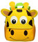 Sumnacon Schulranzen, Kindergarten, niedlich, Schulranzen, Giraffe, Figur, Tasche aus Neopren für Kinder, Grundschule, Kindergarten, 33 cm x 26 cm x 10 cm (groß, 3 – 7 Jahre), gelb, S