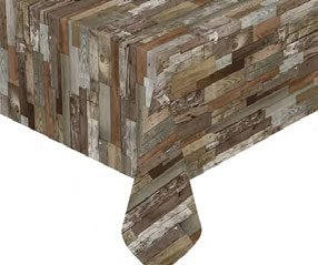 Unbekannt Tischdecke Robustes Wachstuch Holzoptik Natur Verschiedene Größen zur Wahl (140 x 220) (140 x 220)