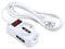 Velamp Multipresa – 1 Prese Polivalenti (Schuko + 10/16A) + 2 Prese Bivalenti (10/16A) - Interruttore Luminoso – Colore Bianco