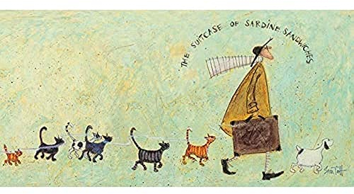 Sam Toft 'The Suitcase of Sardine Sandwiches' Kunstdruck auf Leinwand,30 x 60 cm