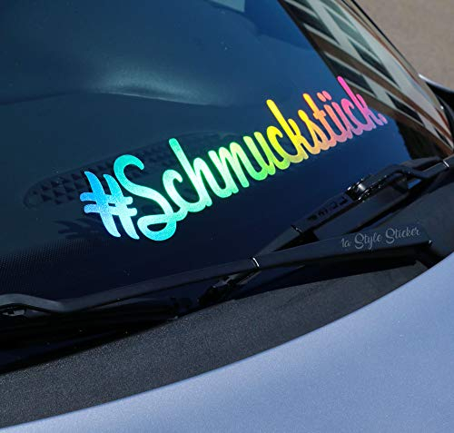 1A Style Sticker #schmuckstück Aufkleber i Love My Auto Frontscheibenaufkleber für Autotreffen Autoaufkleber