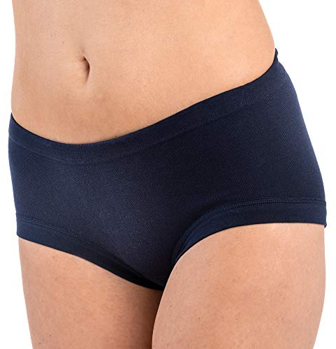 HERMKO 3er Pack Damen Taillenslip aus 100% Bio-Baumwolle mit Tunnelzug und elastischem Beinabschluss 9114001