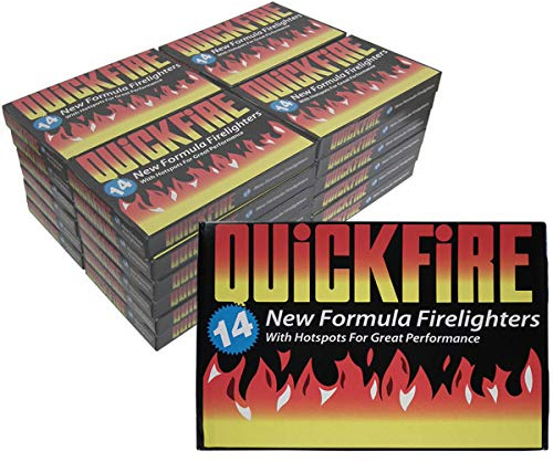 Quickfire Fire Lighters Firelighters Bulk Pack Hotspots Burners BBQ COAL LIGHTERS WOOD BURNERS (8)