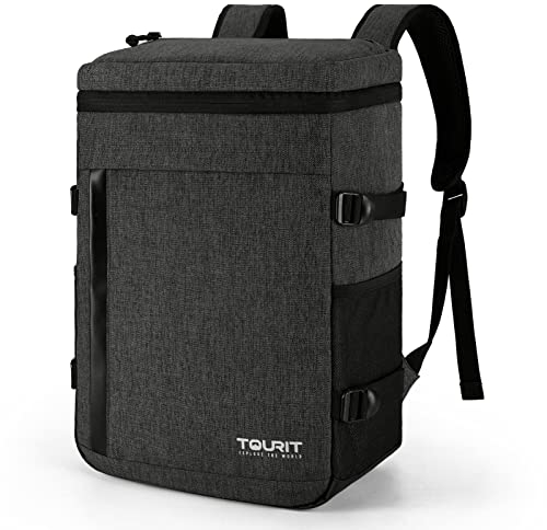 TOURIT Mochila más fresca de 32 latas de gran capacidad con aislamiento para hombres y mujeres, para picnic, senderismo, camping, pesca