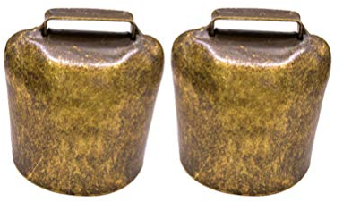 2 Stück Schaf Glocke Anti Diebstahl Nutztier Verdicken Eisen Glocke Haustier Schäfer Kragen Vintage Glocke Ornament für Home Farm Bronze 62G