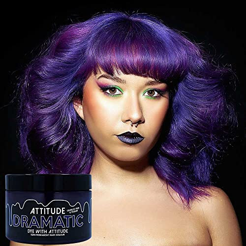Attitude Hair Dye - Dramatic - 250ml Haarfärbemittel - Semipermanenter Haarfarbstoff - Violett/Lila