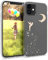 kwmobile Hülle kompatibel mit Apple iPhone 12 / iPhone 12 Pro - Handyhülle Silikon Case - Fee Glitzer Rosegold Transparent