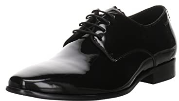 Digel Herren Businessschuhe Silvano Schnürschuh Lackleder Schnürhalbschuhe Büro Elegant Uni Schuhe Herren Leder Lackleder Business schwarz