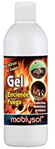 MOBLYSOL Gel Enciende Fuegos. Botella 500 ml.