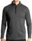 Men's 1/4 Zip Sports Long Sleeve T Shirt Casual Golf Running Quick-Dry Polo Shirts Outdoor Warm Hiking Fishing Sweatshirt Breathable Darkgrey L